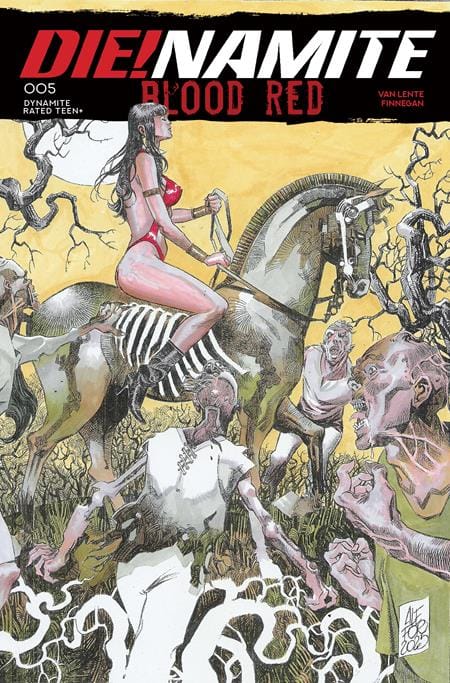 DYNAMITE Entertainment Comic Books DIENAMITE BLOOD RED #5 CVR B ALESSIO FORTUNATO VAR 72513035985805021 1225DE0551