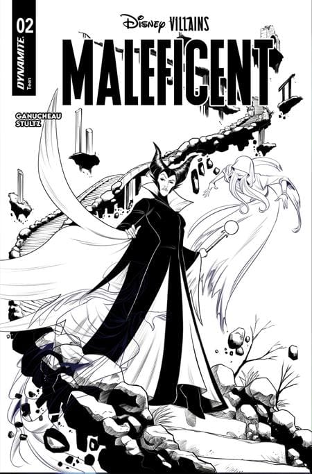 DYNAMITE Entertainment Comic Books DISNEY VILLAINS MALEFICENT #2 CVR I INC 1:5 ROBERT QUINN LINE ART FOC BONUS VAR 72513035986502091 0925DE8350