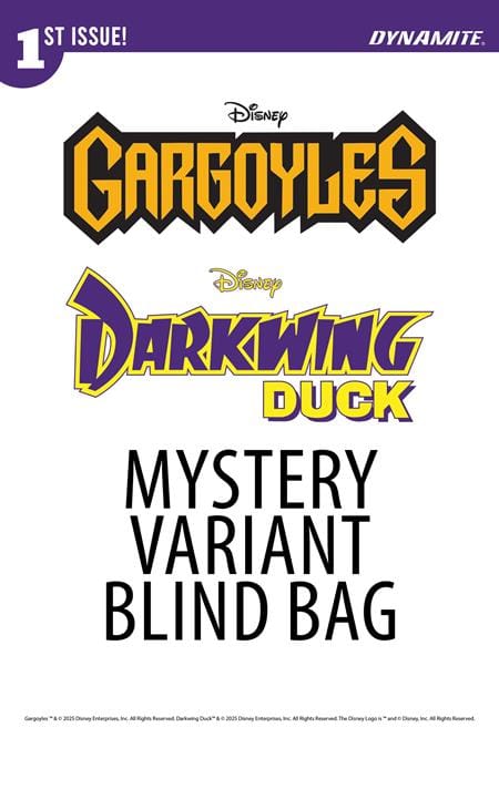 DYNAMITE Entertainment Comic Books GARGOYLES DARKWING DUCK #1 CVR F BLIND BAG VAR 72513036250601061 1125DE0530