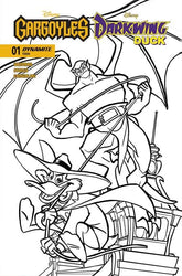 DYNAMITE Entertainment Comic Books GARGOYLES DARKWING DUCK #1 CVR P INC 1:7 TAD STONES LINE ART FOC BONUS VAR 72513036250601161 1025DE8161