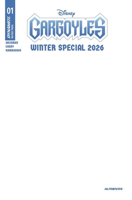 GARGOYLES WINTER SPECIAL 2026 #1 (ONE SHOT) CVR E BLANK AUTHENTIX VAR (Release Date: 12/09/2026)