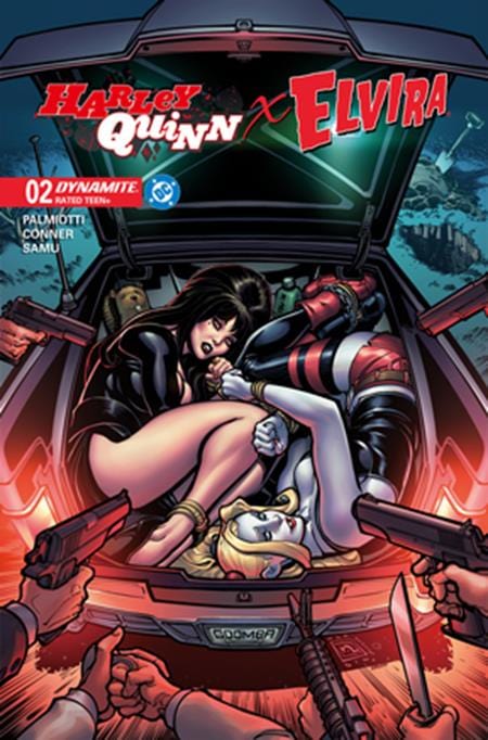 DYNAMITE Entertainment Comic Books HARLEY QUINN X ELVIRA #2 CVR B CHAD HARDIN VAR 72513035710602021 0925DE0567