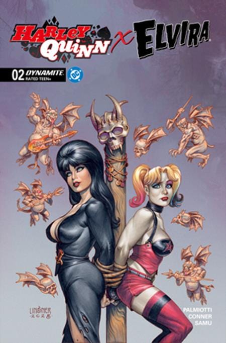 DYNAMITE Entertainment Comic Books HARLEY QUINN X ELVIRA #2 CVR C JOSEPH MICHAEL LINSNER VAR 72513035710602031 0925DE0568