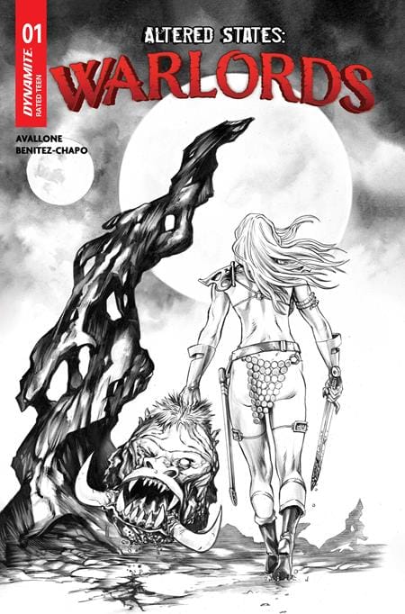 DYNAMITE Entertainment Comic Books > Incentives ALTERED STATES WARLORDS #1 CVR J INC 1:10 MIKE ROOTH LINE ART VAR 72513036535401101 0426DE0588
