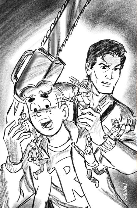 DYNAMITE Entertainment Comic Books > Incentives ARCHIE X ARMY OF DARKNESS #2 CVR I INC 1:15 BILL GALVAN PENCILS VIRGIN VAR 72513036283402091 0126DE0592