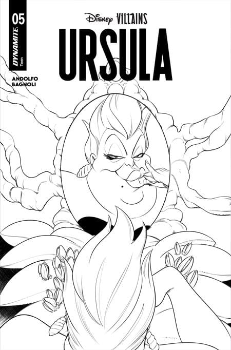 DYNAMITE Entertainment Comic Books > Incentives DISNEY VILLAINS URSULA #5 CVR G INC 1:10 ROBERT QUINN LINE ART VAR 72513036284105071 0426DE0648