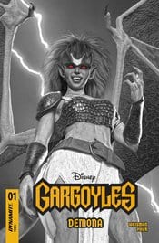 DYNAMITE Entertainment Comic Books > Incentives GARGOYLES DEMONA #1 CVR U 1:7 INCV FOC SPEARS B&W 72513035567601211