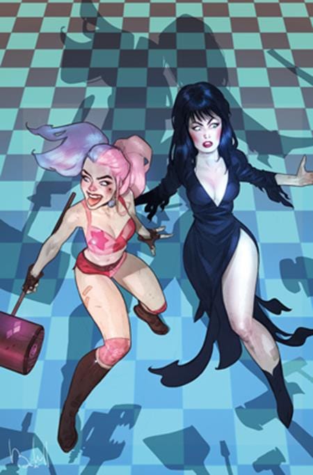 DYNAMITE Entertainment Comic Books > Incentives HARLEY QUINN X ELVIRA #2 CVR L INC 1:10 BEN CALDWELL VIRGIN VAR 72513035710602121 0925DE0577