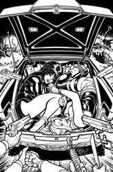 DYNAMITE Entertainment Comic Books > Incentives HARLEY QUINN X ELVIRA #2 CVR O INC 1:15 CHAD HARDIN LINE ART VIRGIN VAR 72513035710602151 0925DE0580