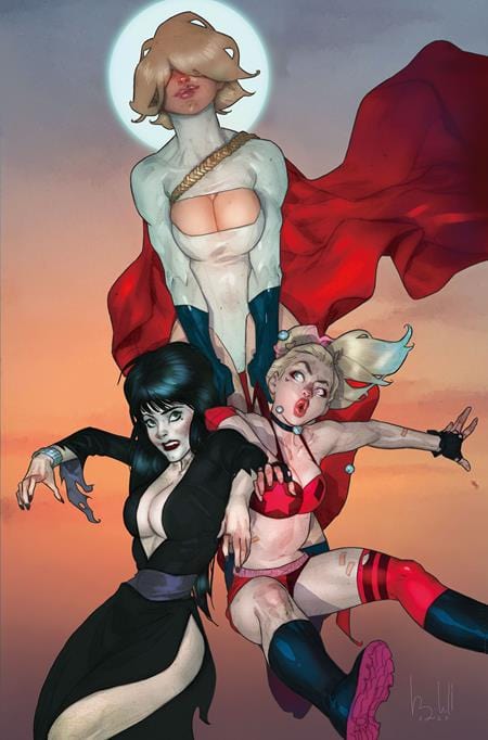 DYNAMITE Entertainment Comic Books > Incentives HARLEY QUINN X ELVIRA #3 CVR H INC 1:10 BEN CALDWELL VIRGIN VAR 72513035710603081 1025DE0590