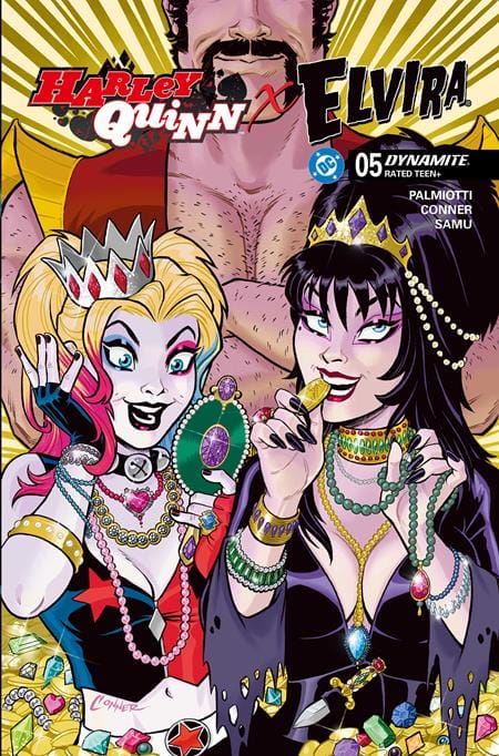 DYNAMITE Entertainment Comic Books > Incentives HARLEY QUINN X ELVIRA #5 CVR H INC 1:10 AMANDA CONNER JEWELS VAR 72513035710605081 1225DE0616