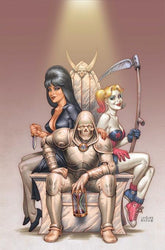 DYNAMITE Entertainment Comic Books > Incentives HARLEY QUINN X ELVIRA #5 CVR J INC 1:15 JOSEPH MICHAEL LINSNER VIRGIN VAR 72513035710605101 1225DE0618