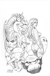 DYNAMITE Entertainment Comic Books > Incentives HERCULOIDS #8 CVR G INC 1:15 JOSEPH MICHAEL LINSNER LINE ART VIRGIN VAR 72513035274308071 0725DE1245