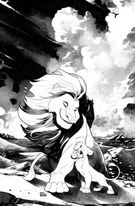 DYNAMITE Entertainment Comic Books > Incentives LION KING #1 CVR K INC 1:35 EDWIN GALMON LINE ART VIRGIN VAR 72513036047201111 0925DE0603