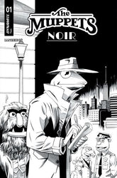 DYNAMITE Entertainment Comic Books > Incentives MUPPETS NOIR #1 CVR F INC 1:10 DECLAN SHALVEY LINE ART VAR 72513036286501061 1225DE0636