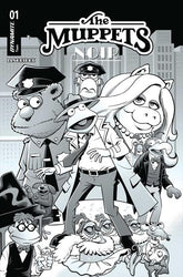 DYNAMITE Entertainment Comic Books > Incentives MUPPETS NOIR #1 CVR G INC 1:15 ROGER LANGRIDGE LINE ART VAR 72513036286501071 1225DE0637