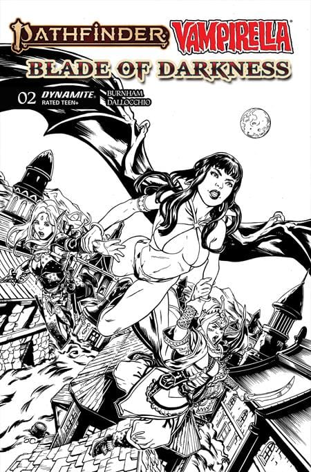 PATHFINDER VAMPIRELLA BLADE OF DARKNESS #2 CVR F INC 1:10 STEVEN CUMMINGS LINE ART VAR (Release Date: 11/25/2026)