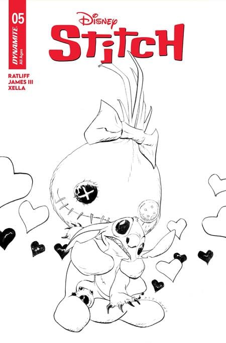 DYNAMITE Entertainment Comic Books > Incentives STITCH #5 CVR E INC 1:10 JAE LEE LINE ART VAR 72513035647505051 1025DE0640