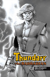 DYNAMITE Entertainment Comic Books > Incentives THUNDARR THE BARBARIAN #1 CVR M INC 1:15 ROB LIEFELD LINE ART VAR 72513036251301131 1125DE0632