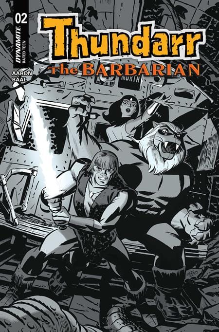 DYNAMITE Entertainment Comic Books > Incentives THUNDARR THE BARBARIAN #2 CVR F INC 1:10 MICHAEL CHO LINE ART VAR 72513036251302061 1225DE0695