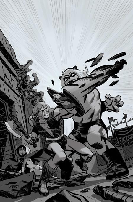 DYNAMITE Entertainment Comic Books > Incentives THUNDARR THE BARBARIAN #3 CVR H INC 1:15 MICHAEL CHO LINE ART VIRGIN VAR 72513036251303081 0126DE0685