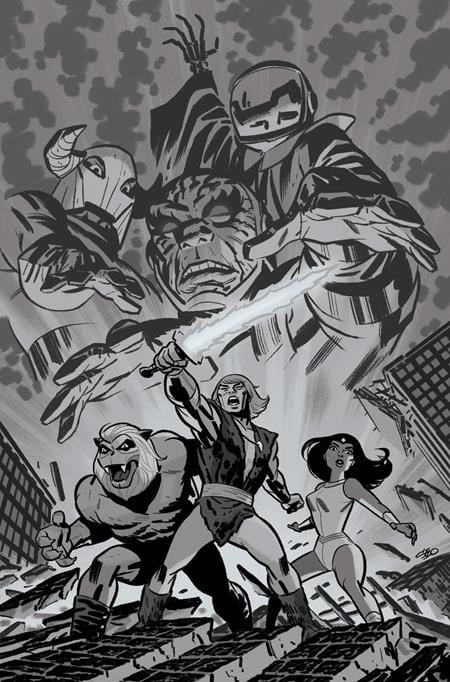 DYNAMITE Entertainment Comic Books > Incentives THUNDARR THE BARBARIAN #4 CVR H INC 1:15 MICHAEL CHO LINE ART VIRGIN VAR 72513036251304081 0226DE0723