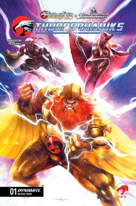 THUNDERCATS X SILVERHAWKS THUNDERHAWKS #1 CVR R INC 1:100 IVAN TAO SIGNED BY LARRY KENNEY VAR (NET) (Release Date: 09/30/2026)