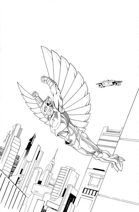 THUNDERCATS X SILVERHAWKS THUNDERHAWKS #5 CVR L INC 1:7 DECLAN SHALVEY LINE ART VIRGIN VAR (Release Date: 08/26/2026)