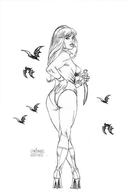 VAMPIRELLA (2026) #4 CVR O INC 1:10 JOSEPH MICHAEL LINSNER LINE ART VIRGIN VAR