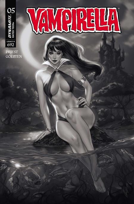 VAMPIRELLA (2026) #5 CVR N INC 1:7 ELIAS CHATZOUDIS B&W VAR (Release Date: 08/26/2026)