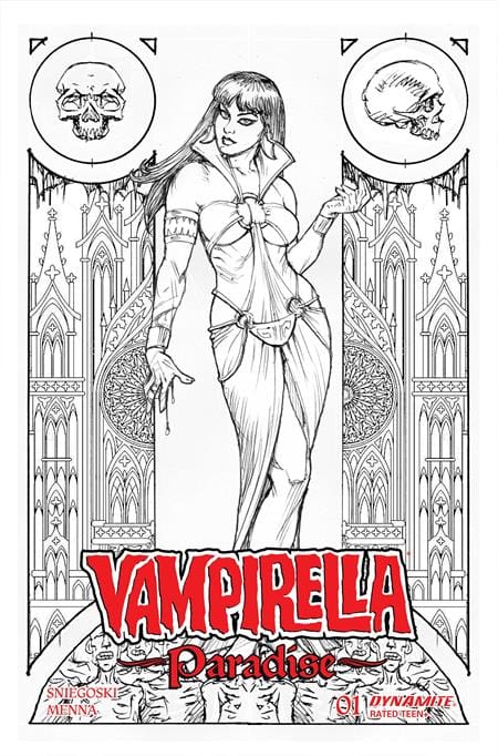 VAMPIRELLA PARADISE #1 CVR P INC 1:15 JOSEPH MICHAEL LINSNER LINE ART VAR (Release Date: 11/18/2026)
