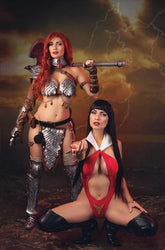 DYNAMITE Entertainment Comic Books > Incentives VAMPIRELLA VS RED SONJA RED CITY #1 CVR I INC 1:15 COSPLAY VAMPIRELLA AND RED SONJA IVYCOSPLAY VIRGIN VAR (Release Date: 08/05/2026) 72513036661001091 0626DE0827