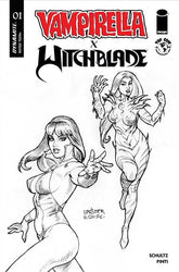 DYNAMITE Entertainment Comic Books > Incentives VAMPIRELLA X WITCHBLADE SPECIAL #1 (ONE SHOT) CVR K INC 1:15 JOSEPH MICHAEL LINSNER LINE ART VAR (Release Date: 09/23/2026) 72513036739601111 0726DE0903