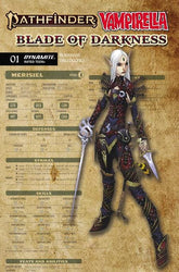 DYNAMITE Entertainment Comic Books PATHFINDER VAMPIRELLA BLADE OF DARKNESS #1 CVR C WAYNE REYNOLDS CHARACTER SHEET VAR (Release Date: 10/28/2026) 72513036738901031 0826DE0786