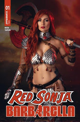 DYNAMITE Entertainment Comic Books RED SONJA BARBARELLA #1 CVR D COSPLAY IVY RED SONJA VAR (Release Date: 11/04/2026) 72513036857701041 0926DE0709