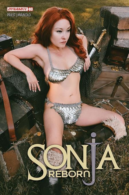 DYNAMITE Entertainment Comic Books SONJA REBORN #3 CVR E COSPLAY ANI-MIA VAR 72513035800403051 0825DE0682