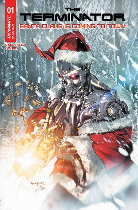 DYNAMITE Entertainment Comic Books TERMINATOR SANTA CLAUS IS COMING TO TOWN #1 (ONE SHOT) CVR C REESE HANNIGAN VAR 72513036198101031 1025DE0666