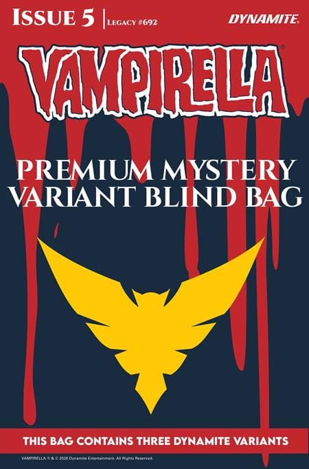 DYNAMITE Entertainment Comic Books VAMPIRELLA (2026) #5 CVR G PREMIUM MYSTERY BLIND BAG (Release Date: 08/26/2026) 0626DE0812
