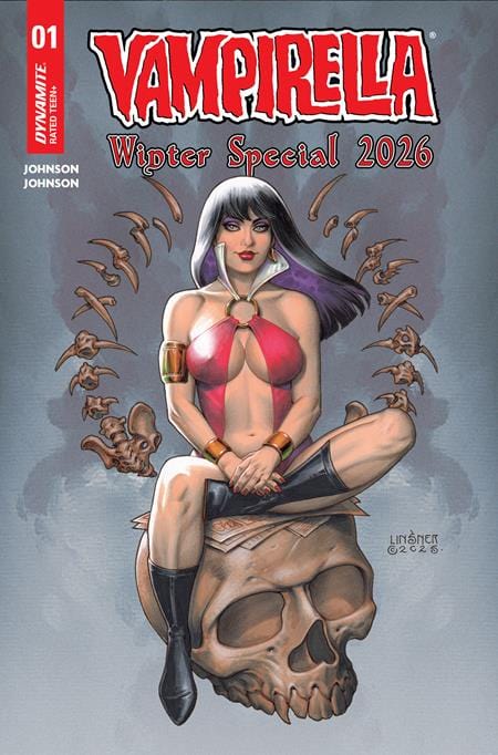 DYNAMITE Entertainment Comic Books VAMPIRELLA WINTER SPECIAL 2026 #1 (ONE SHOT) CVR B JOSEPH MICHAEL LINSNER VAR 72513036256801021 1125DE0675