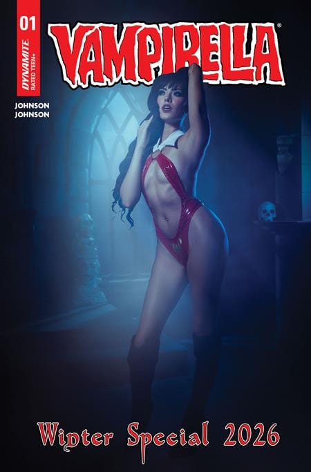 DYNAMITE Entertainment Comic Books VAMPIRELLA WINTER SPECIAL 2026 #1 (ONE SHOT) CVR D COSPLAY VAR 72513036256801041 1125DE0677