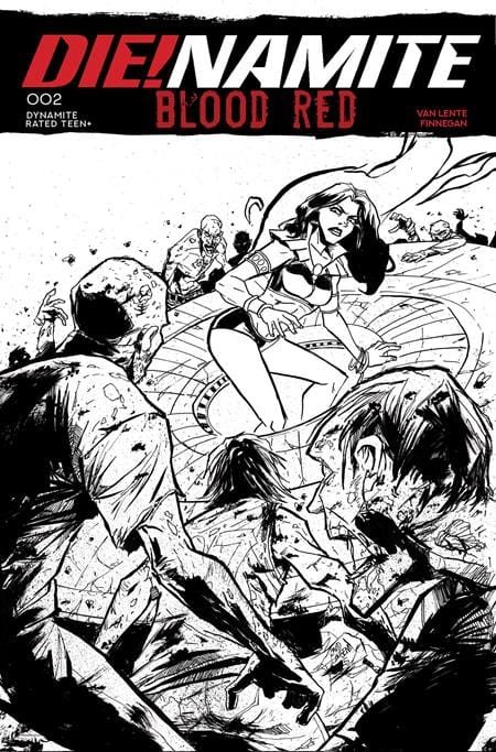 DYNAMITE Entertainment Comics > Incentives DIENAMITE BLOOD RED #2 CVR I INC 1:5 DAVID COUSENS LINE ART FOC BONUS VAR 72513035985802091 0925DE8138