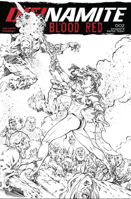 DYNAMITE Entertainment Comics > Incentives DIENAMITE BLOOD RED #2 CVR J INC 1:5 ROBERTO MELI LINE ART FOC BONUS VAR 72513035985802101 0925DE8139