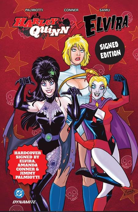 DYNAMITE Entertainment Graphic Novel HARLEY QUINN X ELVIRA HC SIGNED BY ELVIRA (Release Date: 11/25/2026) 9781524130466 0926DE0697