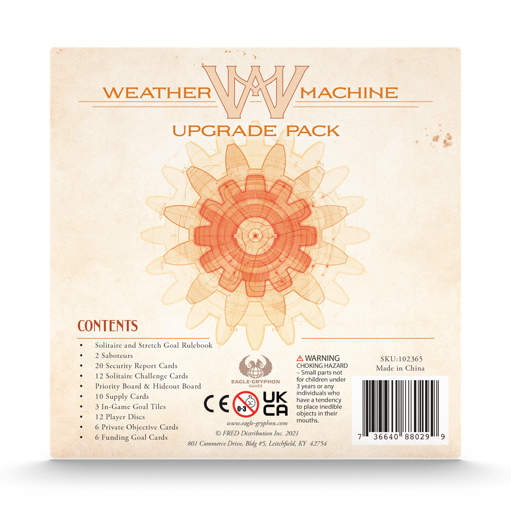 Eagle-Gryphon Games Board Games > Large Box Games Weather Machine: Upgrade Pack 736640880299 102365