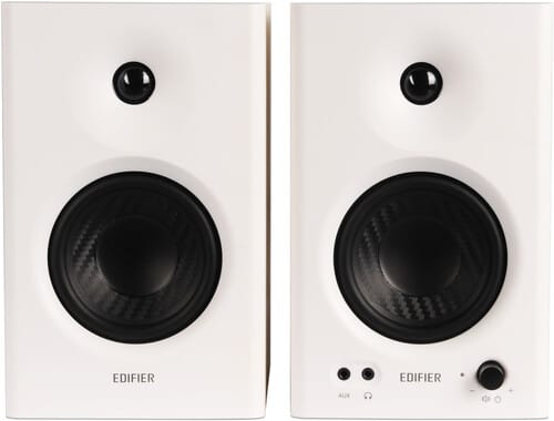 Edifier Music > Audio Equipment Edifier MR4 Powered Studio Monitor 2.0 Speakers 42 Watts (White) 875674005855 EDF05855