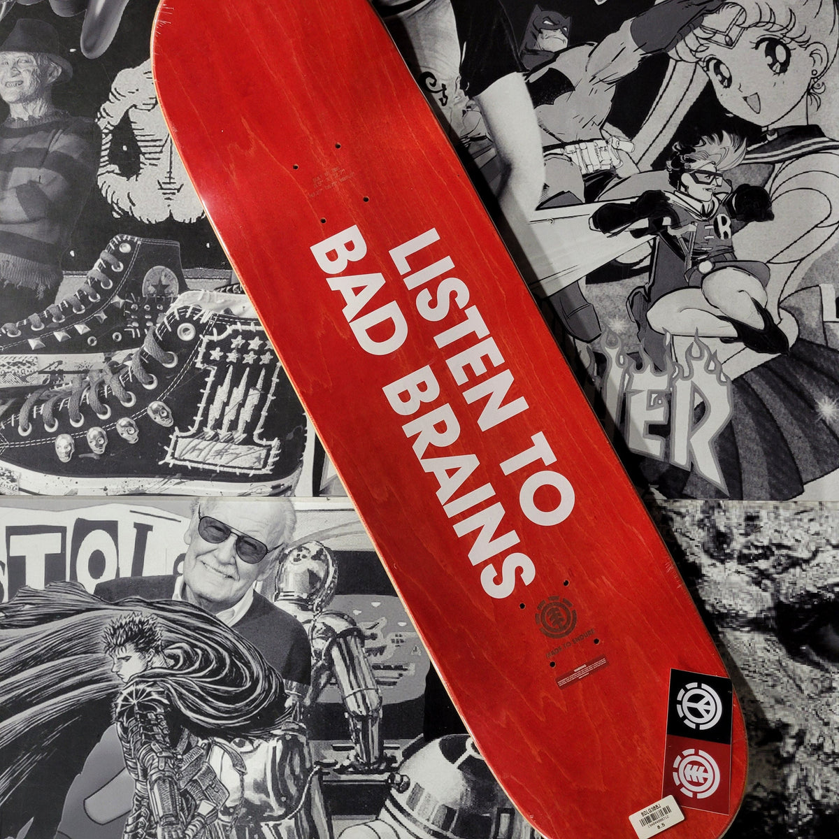 Element Skateboards > Decks Element: Listen to Bad Brains Deck, 8.5" 194844000712