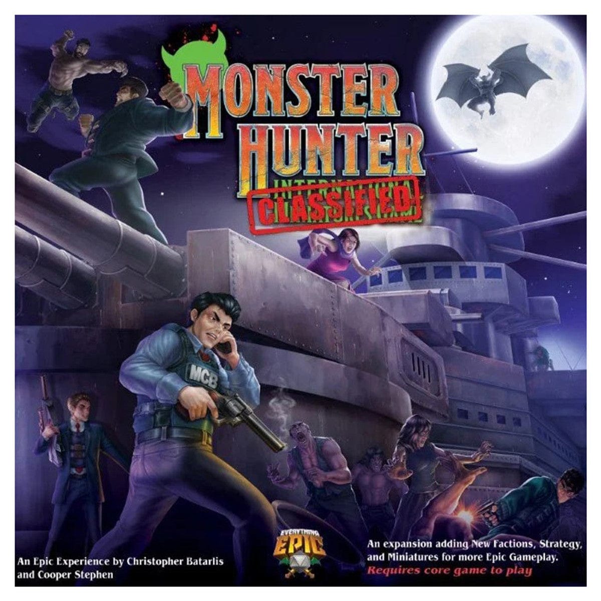 Everything Epic Board Games > Large Box Games > Expansions Monster Hunter International: The Miniatures Game: Classified Expansion 793888672963 EEGMHICLASS