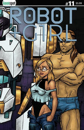 Ex Posse Holdings Comic Books ROBOT + GIRL #11 CVR B MIKE WHITE RIGHT SIDE CONNECTING COVER BAGGED WITH TRADING CARD VAR 70712974110301121 1225EX0764