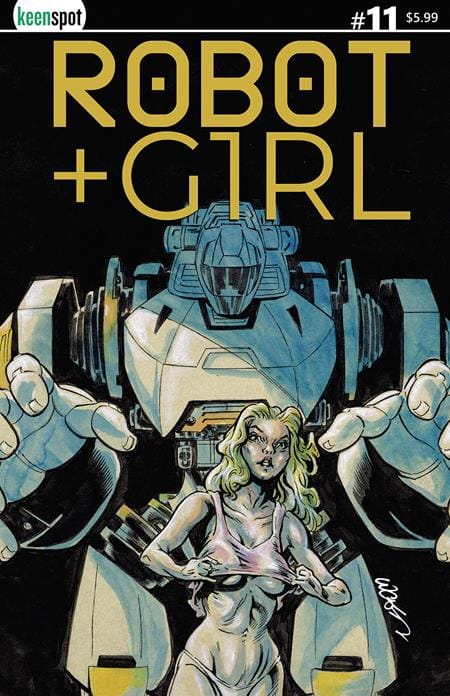 ROBOT + GIRL #11 CVR C JOHN LUCAS BAGGED WITH TRADING CARD VAR