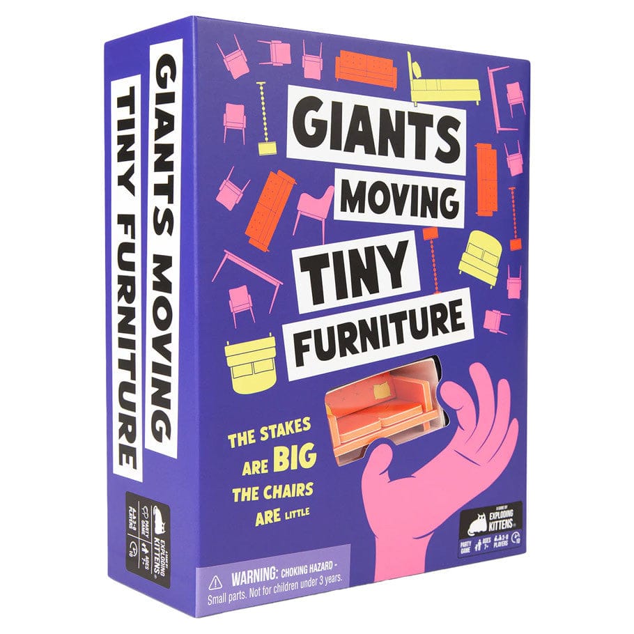 Exploding Kittens Board Games Giants Moving Tiny Furniture 810171410191 EKCGMTFCORE3